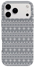 Load image into Gallery viewer, Gray Snowflake Pattern - Phone Case