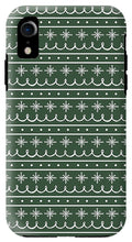 Load image into Gallery viewer, Green Snowflake Pattern - Phone Case