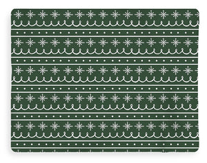 Green Snowflake Pattern - Blanket