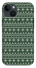 Load image into Gallery viewer, Green Snowflake Pattern - Phone Case