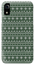 Load image into Gallery viewer, Green Snowflake Pattern - Phone Case