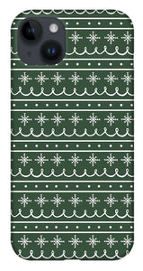 Green Snowflake Pattern - Phone Case