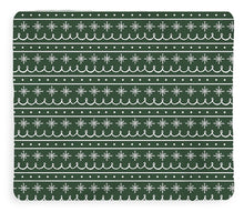 Load image into Gallery viewer, Green Snowflake Pattern - Blanket