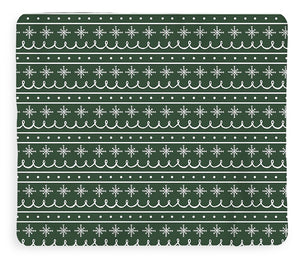 Green Snowflake Pattern - Blanket