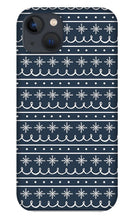 Load image into Gallery viewer, Blue Snowflake Pattern - Phone Case