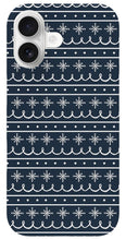 Load image into Gallery viewer, Blue Snowflake Pattern - Phone Case