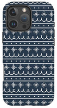 Load image into Gallery viewer, Blue Snowflake Pattern - Phone Case