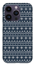 Load image into Gallery viewer, Blue Snowflake Pattern - Phone Case