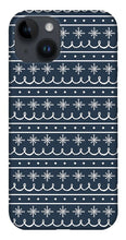 Load image into Gallery viewer, Blue Snowflake Pattern - Phone Case