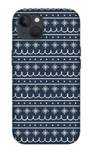 Load image into Gallery viewer, Blue Snowflake Pattern - Phone Case
