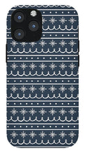 Load image into Gallery viewer, Blue Snowflake Pattern - Phone Case