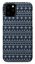 Load image into Gallery viewer, Blue Snowflake Pattern - Phone Case