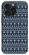 Load image into Gallery viewer, Blue Snowflake Pattern - Phone Case