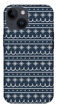 Load image into Gallery viewer, Blue Snowflake Pattern - Phone Case