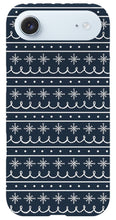 Load image into Gallery viewer, Blue Snowflake Pattern - Phone Case