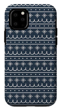 Load image into Gallery viewer, Blue Snowflake Pattern - Phone Case