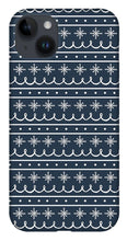 Load image into Gallery viewer, Blue Snowflake Pattern - Phone Case
