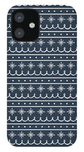 Load image into Gallery viewer, Blue Snowflake Pattern - Phone Case