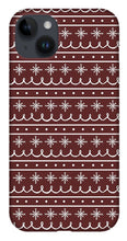 Load image into Gallery viewer, Red Snowflake Pattern - Phone Case
