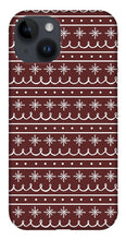 Load image into Gallery viewer, Red Snowflake Pattern - Phone Case