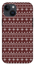 Load image into Gallery viewer, Red Snowflake Pattern - Phone Case