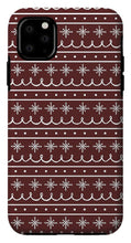 Load image into Gallery viewer, Red Snowflake Pattern - Phone Case