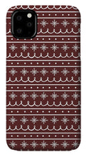 Load image into Gallery viewer, Red Snowflake Pattern - Phone Case