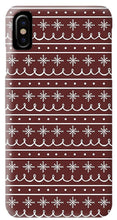 Load image into Gallery viewer, Red Snowflake Pattern - Phone Case