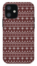Load image into Gallery viewer, Red Snowflake Pattern - Phone Case