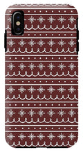 Load image into Gallery viewer, Red Snowflake Pattern - Phone Case