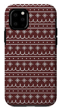 Load image into Gallery viewer, Red Snowflake Pattern - Phone Case
