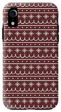 Load image into Gallery viewer, Red Snowflake Pattern - Phone Case