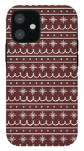 Load image into Gallery viewer, Red Snowflake Pattern - Phone Case