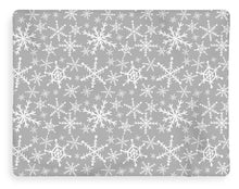 Load image into Gallery viewer, Gray Snowflakes - Blanket