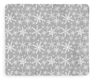 Gray Snowflakes - Blanket