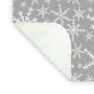 Gray Snowflakes - Blanket