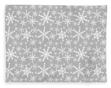 Load image into Gallery viewer, Gray Snowflakes - Blanket