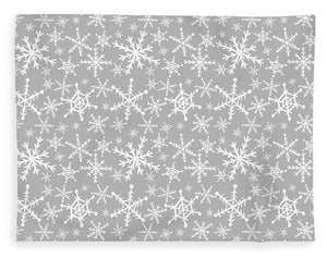 Gray Snowflakes - Blanket