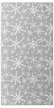 Load image into Gallery viewer, Gray Snowflakes - Beach Towel