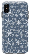 Load image into Gallery viewer, Blue Snowflakes - Phone Case