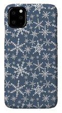 Load image into Gallery viewer, Blue Snowflakes - Phone Case