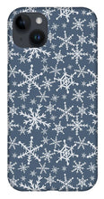Load image into Gallery viewer, Blue Snowflakes - Phone Case