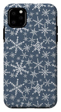 Load image into Gallery viewer, Blue Snowflakes - Phone Case