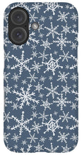 Load image into Gallery viewer, Blue Snowflakes - Phone Case
