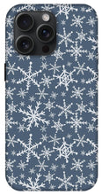 Load image into Gallery viewer, Blue Snowflakes - Phone Case