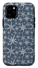 Load image into Gallery viewer, Blue Snowflakes - Phone Case