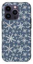 Load image into Gallery viewer, Blue Snowflakes - Phone Case