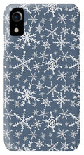 Load image into Gallery viewer, Blue Snowflakes - Phone Case