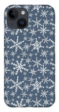 Load image into Gallery viewer, Blue Snowflakes - Phone Case