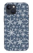 Load image into Gallery viewer, Blue Snowflakes - Phone Case